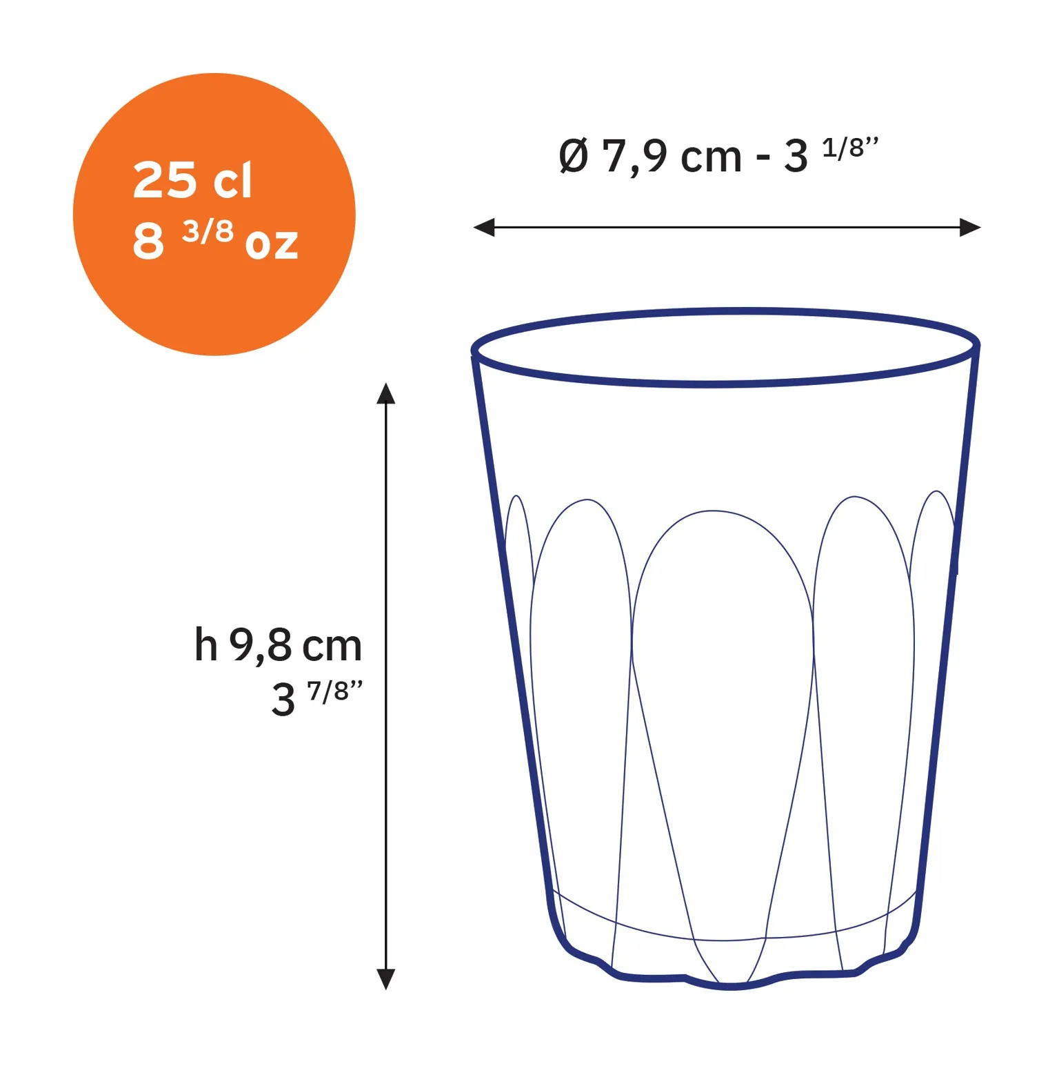 Provence Glass Tumbler - Set of 6